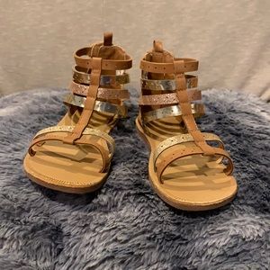 OshKosh size 12 girls gladiator sandals